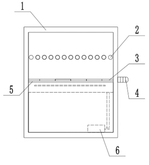 电磁加热烤串机结构示意图